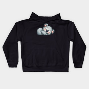 sleeping baby koala bear Kids Hoodie